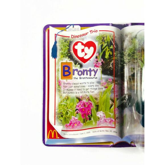 McDonalds Ty Beanies Spangle Rex Bronty and Germania Lot of 4 New and Unopened - Picture 8 of 11